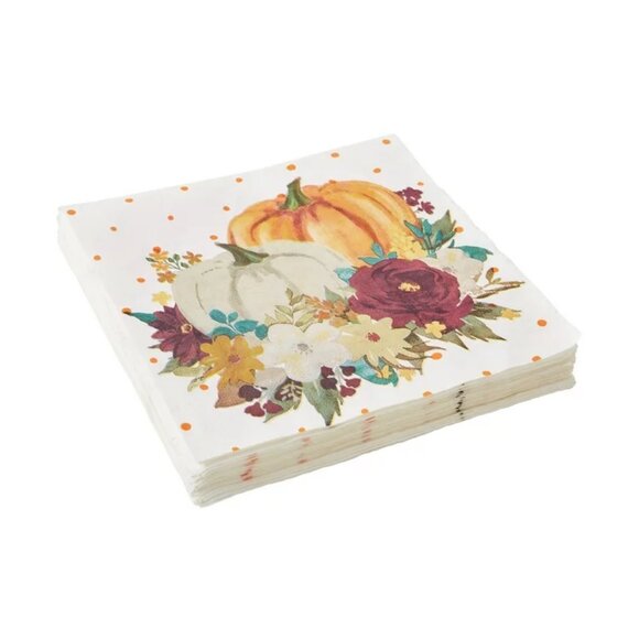 Pioneer Woman Paper Disposable Napkins 40 Count 3 Ply Pumpkin - Picture 4 of 8